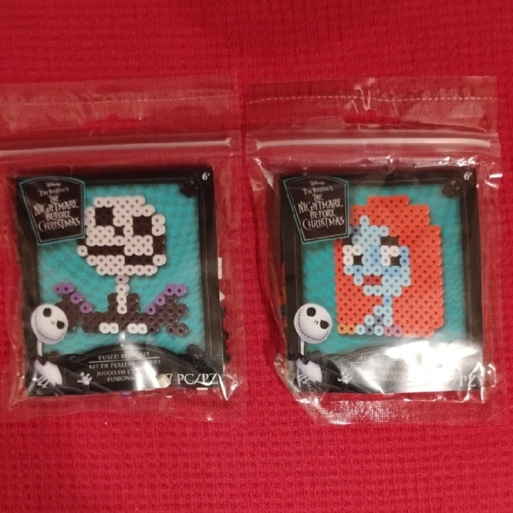 Disney The Nightmare Before Christmas Perler Bead Kit Set Jack & Sally